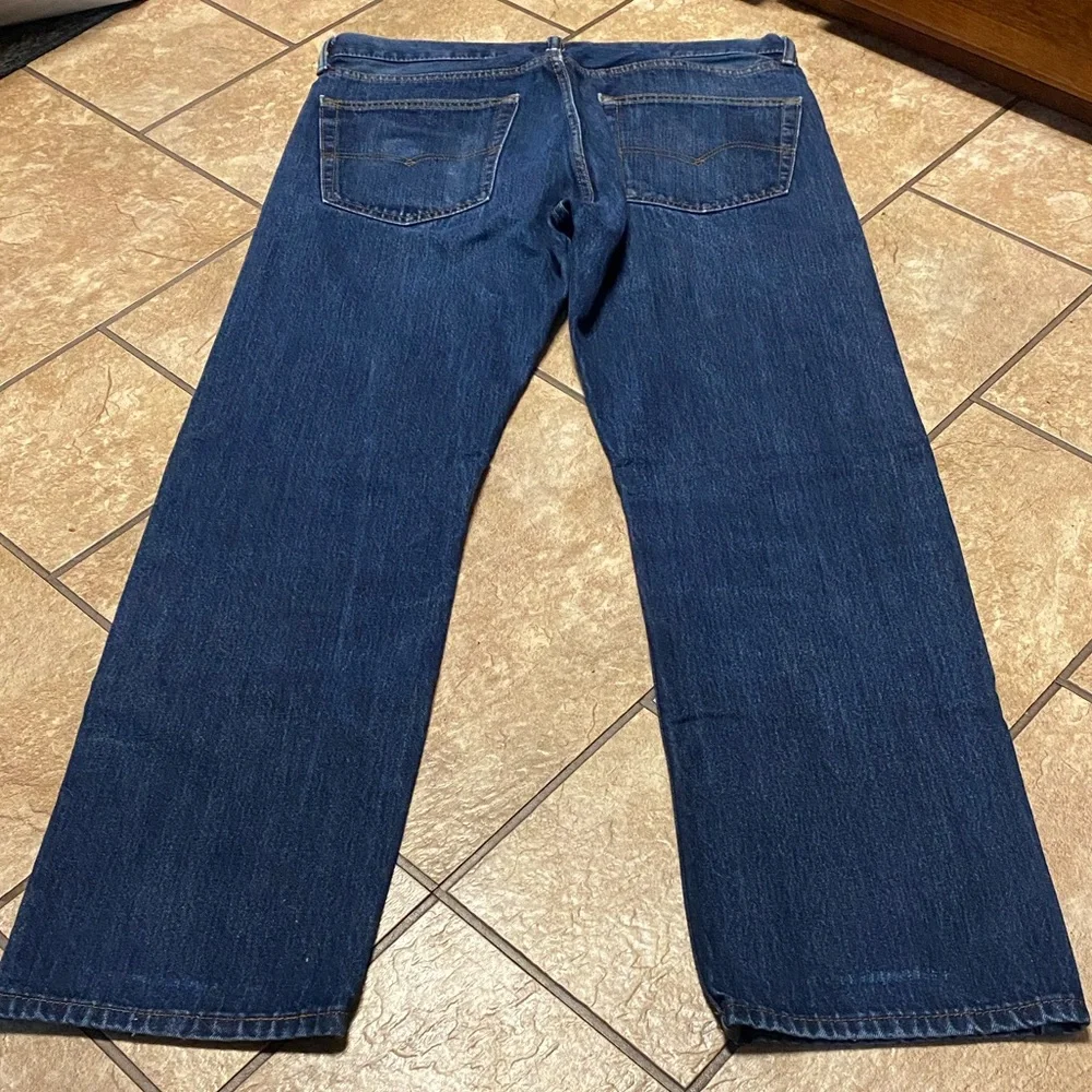 Levi's Dark Blue Straight Men's 36/30 Jeans with some fading Timeless Classic